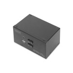 Digitus DS-12860 KVM-Switch 2-Port Dual-Display 4K HDMI 