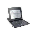 Digitus DS-72210-2CH Modulare Konsole mit 17" TFT (43,2cm) 8-Port KVM & Touchpad schweizer Tastatur 
