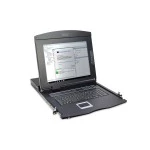 Digitus DS-72210-2US Modulare Konsole mit 17" TFT (43,2cm) 8-Port KVM & Touchpad US-Tastatur 