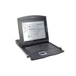 Digitus DS-72210-4UK Modulare Konsole mit 17" TFT (43,2cm) 8-Port CAT 5 KVM & Touchpad UK Tastatur 