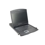 Digitus DS-72211-2UK Modulare Konsole mit 19 Zoll TFT (48,3cm) 8-Port KVM & Touchpad UK Tastatur 