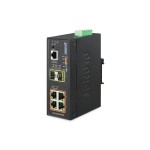 Planet IGS-5225-4T2S Industrial 4-Port Gigabit Switch Unmanaged 2 Uplinks 