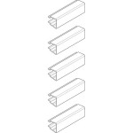 ABN GSBM250N5 Berührungsschutz für CU 12x5/10mm 5x 250 250mm lang 5 Stück 