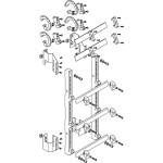 ABN MTSC17965 Sammelschienen-Modul tief 1FB/7RE 185mm mit CU 30x10mm 5-polig EBM 150mm 