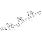 ABN MXSC51341 Sammelschienen-Modul 5FB/1RE N/PE mit CU 30x5mm 1-polig 27° hinter Profil 