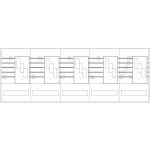 ABN PAR563N Sammelschienen-Feld 5-polig 5-feldrig 5 x NH00 3-polig 