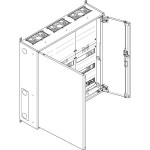 ABN S35RK032 Wandgehäuse IP43 SK2 schutzisoliert bestückt mit 3RE REG / 2RE Klemmen 