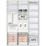 ABN S37EA120Z Zählerschrank eHZ 2Z 1T-3Pkt 1V 1APZ HLAK IP43 SK2 5-polig BxHxT 800x1100x210mm 