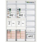 ABN S37EA422 Zählerschrank eHZ 2Z 2R 1V 1APZ sHS/OKK IP43 SK2 5-polig BxHxT 800x1100x210mm 