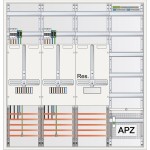 ABN S47ZA221 Zählerschrank 3Pkt 2Z 1R 1V 1APZ sHS IP43 SK2 5-polig BxHxT 1050x1100x210mm 