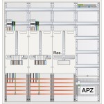 ABN S47ZA621 Zählerschrank 3Pkt 2Z 1R 1V 1APZ sHS ZSK IP43 SK2 5-polig BxHxT 1050x1100x210mm 