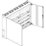 ABN S56RK042 Wandgehäuse IP43 SK2 schutzisoliert bestückt mit 4RE REG / 2RE Klemmen 