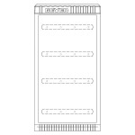 ABN SK084GA KVS Gr,00/845 max,4 Einbaueinheiten E-Cu 30x6mm 1 Zylinder 