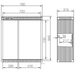 ABN SL081V KVS mit asymmetrischen Türen Montage pl,,FB3,BH4,Gr,1/845mm 