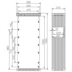 ABN SL130P KVS mit Montage platte FB2,BH8 Gr,0/1355 Doppelschließung 1 Zylinder 