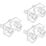 ABN XASD03 Druckstücke NH00 für Trennerleisten 6-50 mm² CU-Leiter se sm 3 Stück 