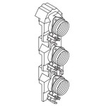 ABN XNR363 Neozed-Element 63A 3-polig auf SammelS Reiter-Sicherungselement E18 für 10mm CU 