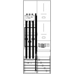 ABN ZW29X0642N Zähler-Wandlerfeld 200A 5-polig BW Zu NH1 SS Ab 250A Schalter Bestückt+Verdrahtet 