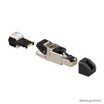 Rutenbeck 13900321 Cat. 6A iso Universalstecker RJ45 feldkonfektionierbar Farbcode T568A gemäß TIA/EIA-568-B.2 