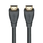 Rutenbeck 21810002 HDMI-Endgeräte-Anschlusskabel (Stecker/Stecker) 2 Meter schwarz 