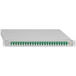 Rutenbeck 228030424 Spleissbox ausziehbar 19 Zoll/1HE 24xLC-D OS2 APC grün 