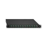 Rutenbeck 2280309120 Basic-Line-Spleissbox ausziehbar 19 Zoll/1HE 24xSC-D OS2 APC grün 