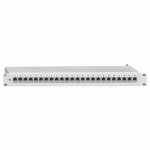 Rutenbeck 238101100 ClassEA iso-Patchpanel geschirmt 19 Zoll/1 HE mit 24 RJ45-Steckbuchsen Direktmontage lichtgrau (ähnlich RAL 7035) 