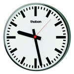 Theben 5009241 Wanduhr einseitig OSIRIA 241 BR-EIB Balkenziffern 