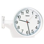 Theben 5009250 Wanduhr doppelseitig OSIRIA 242 AR-EIB arabische Zahlen 
