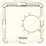 Theben 7410300 Elektronischer Unterputz-Raumthermostat mit Stellrad zur Temperaturregelung von 5 bis 30 °C 