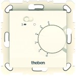Theben 7460300 Elektronischer Unterputz-Raumthermostat mit Stellrad, Ein/Aus-Schalter und externer 