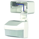 Theben 9080041 Bewegungsmeldermodul mit 180° Erfassungswinkel und 12 m Reichweite, drehbarer Sensor weiß 