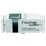 Homeway HW-2XLCAPCKRW Duplex-Kupplung LC/APC SM reinweiß 