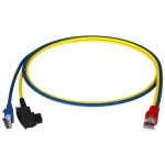 Homeway HCAHNG-B2404-A020 Y-Patchkabel LAN/TAE blau/gelb 2,0 Meter 