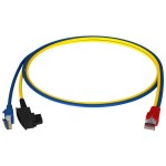 Homeway HCAHNG-B2404-A010 Y-Patchkabel LAN/TAE blau/gelb 1,0 Meter 