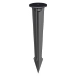 Esylux EL10810558 Bodenanker inkl. Adapter für OFL-/AFL-SUN schwarz FL GROUND SPIKE BK 