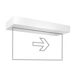 Esylux EN10077371 LED-Notleuchte weiß 3h für AP-/Deckenmontage SLXELLED 