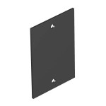 OBO Bettermann 7408220 Abdeckplatte ohne Lochbild für T4B T4B P01S 9011 