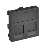 OBO Bettermann 6119294 Datentechnikträger 45x45mm schwarz-grau DTG-2RM SWGR1 