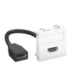 OBO Bettermann 6104826 Multimediaträger HDMI 45x45mm reinweiß MTG-HD F RW1 