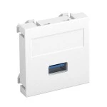 OBO Bettermann 6104874 Multimediaträger USB 3.0A 45x45mm reinweiß MTG-U3A S RW1 