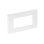 OBO Bettermann 6119342 Abdeckrahmen 2fach 84x140mm reinweiß AR45-F2 RW 