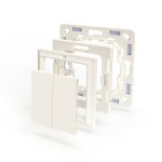 Shelly 232792 Plug & Play Zubehör - BLU Wall Switch 4 Adapter Gira & Merten - Weiß 