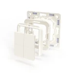 Shelly 232793 Plug & Play Zubehör - BLU Wall Switch 4 Adapter Busch-Jaeger - Weiß 