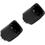 Shelly Plug & Play Plug M Gen3 Black · 2er Set · Smarter Zwischenstecker 