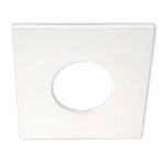 ISOLED 113063 Cover Aluminium eckig weiß matt 