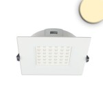 ISOLED 113780 LED Downlight Prism mit blendungsreduzierender Optik, 18W Leistung, warmweiß, dimmbar, Schutzart IP54 