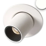 ISOLED 114475 LED Einbauleuchte Pipe MiniAMP weiß, 3W, 24V DC, dimmbar, neutralweiß 