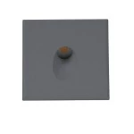 ISOLED 114561 Cover Aluminium eckig 1 schwarz 