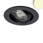 ISOLED 114885 LED Einbauleuchte Slim68 schwarz, rund 